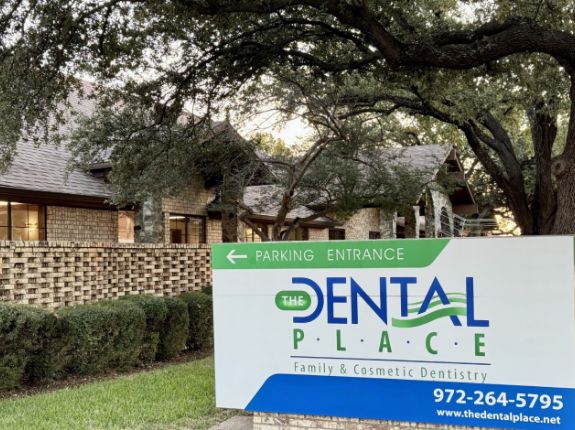 Entrance sign outside of The Dental Place